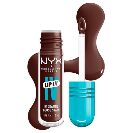 NYX Professional Makeup Lip IV Hydrating Lip Gloss Mocha Me Wet