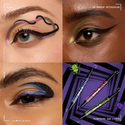 NYX Professional Makeup x Beetlejuice Pinstripe Duo Liner Black + Purple Chrome