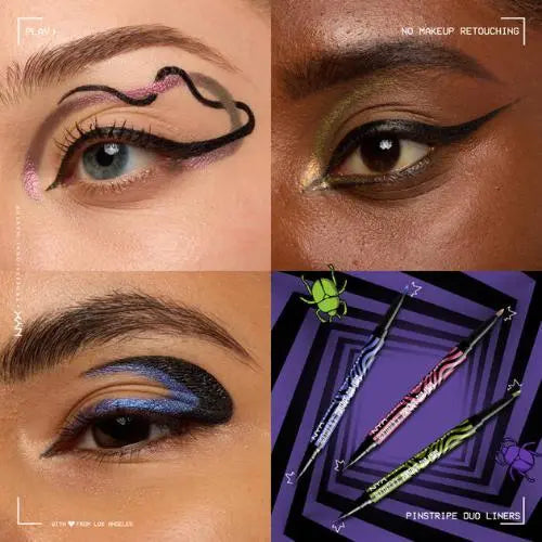 NYX Professional Makeup x Beetlejuice Pinstripe Duo Liner Black + Purple Chrome