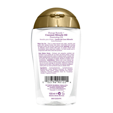 OGX Beauty Coconut Miracle Penetrating Oil