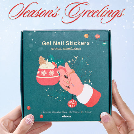 Ohora Semi Cured Gel Nail Strips Christmas Set