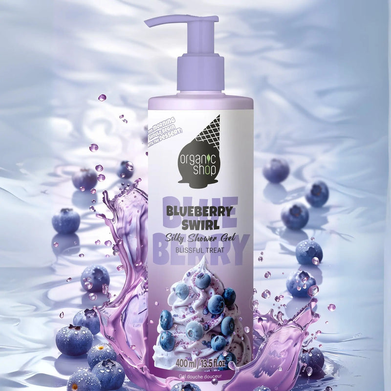 Organic Shop Silky Shower Gel Blueberry Swirl