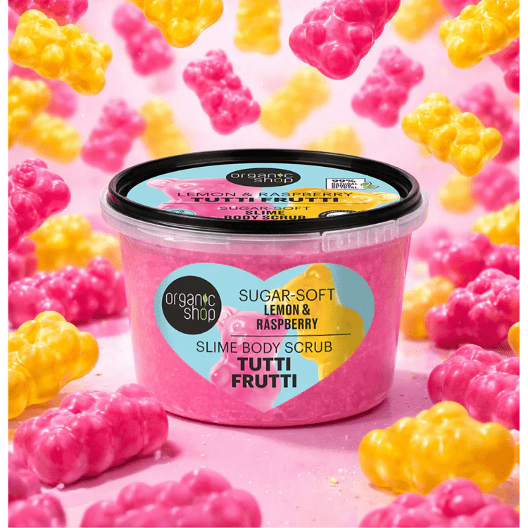 Organic Shop Slime Scrub Candy Tutti Frutti