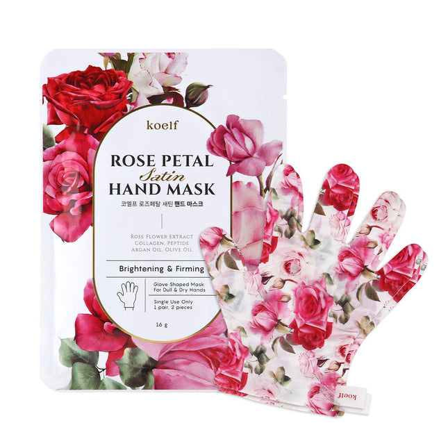 Petitfee Rose Petal Satin Hand Mask