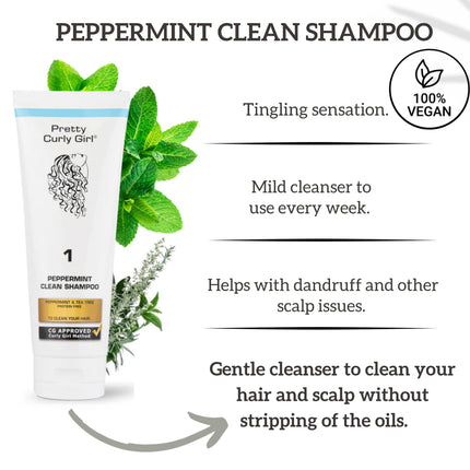 Pretty Curly Girl Peppermint Clean Shampoo