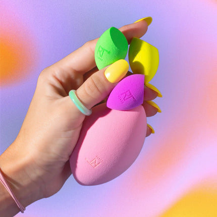 Real Techniques Hyperbrights XL & Mini Miracle Complexion Sponge Set