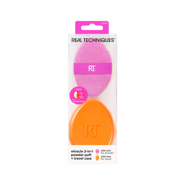 Real Techniques Miracle 2 In 1 Powder Puff & Case