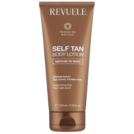 Revuele Self Tan Body Lotion Medium to Dark