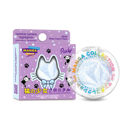 Rude Cosmetics Manga Collection Twinkle Twinkle Highlighter Neko Chan's Paws