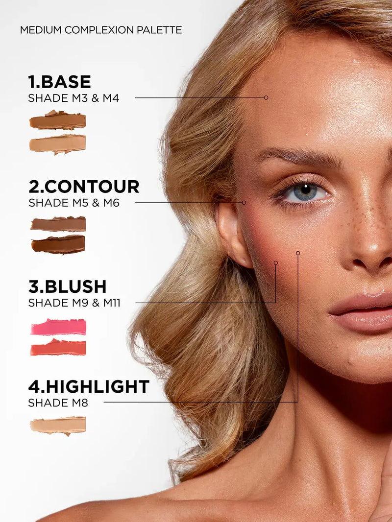 Sosu Cosmetics Complete Canvas Complexion Palette Medium