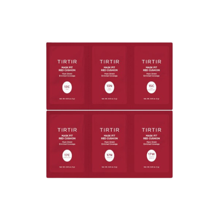 TIRTIR Mask Fit Red Cushion 6 Shade Trial Kit Light