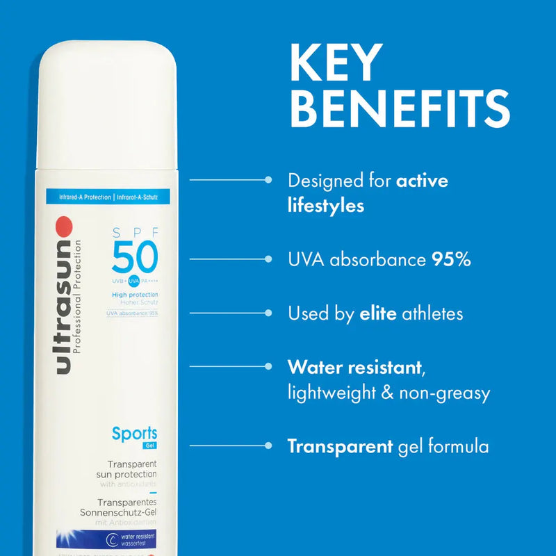 Ultrasun Sports Gel SPF 50 200 ml.