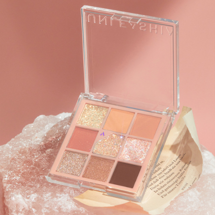 Unleashia Glitterpedia Eye Palette No.3 All of Coral Pink