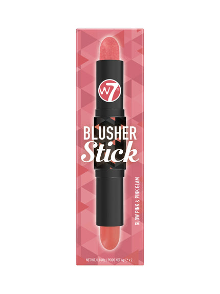 W7 Cosmetics Blusher Stick Glow Pink & Pink Glam