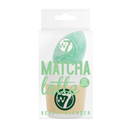 W7 Cosmetics Matcha Latte Beauty Sponge with cup holder