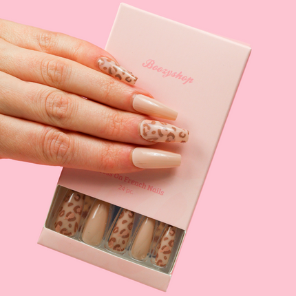 Boozyshop Press On French Nails Panther