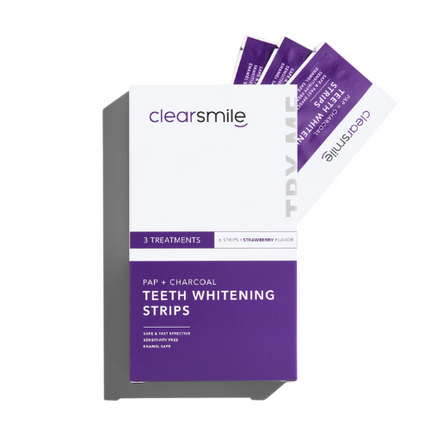 Clearsmile PAP+ Charcoal Whitening Strips Try Me Pack