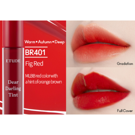 Etude House Dear Darling Water Gel Tint BR401 Fig Red