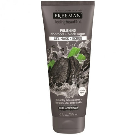 Freeman Gel Mask Scrub Charcoal and Black Sugar