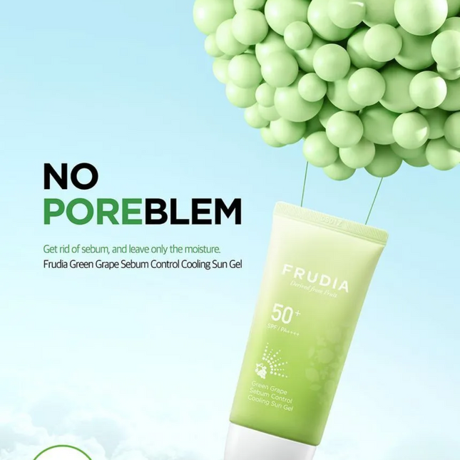 Frudia Green Grape Sebum Control Cooling Sun Gel SPF50+