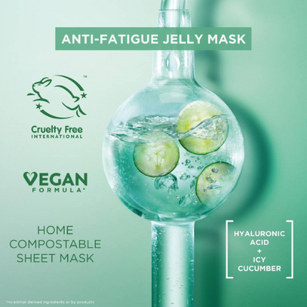 Garnier Skincare Cryo Jelly Anti-Fatigue Face Mask with Hyaluronic Acid