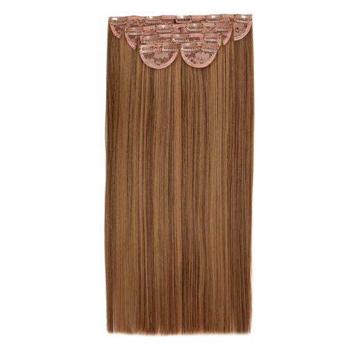 Lullabellz Super Thick 22 Inch 5 Piece Straight Clip In Hair Extensions Toffee Brown