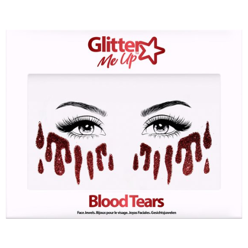 PaintGlow Fright Fest Tattoo Stickers Blood Glitter Tears