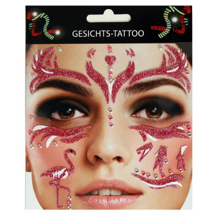 PXP Professional Colours Face Tattoo Sticker Flamingo