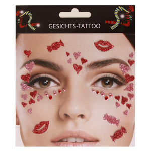 PXP Professional Colours Face Tattoo Sticker Hearts