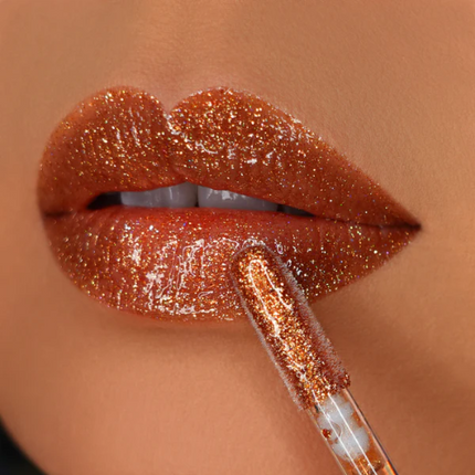 Queen Cosmetics Holographic Lip Gloss Golden Hour