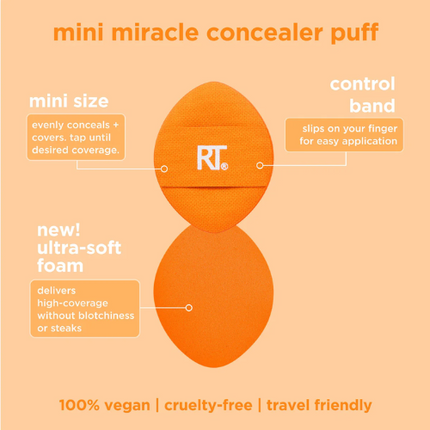 Real Techniques Mini Miracle Concealer Puff 6 Pack