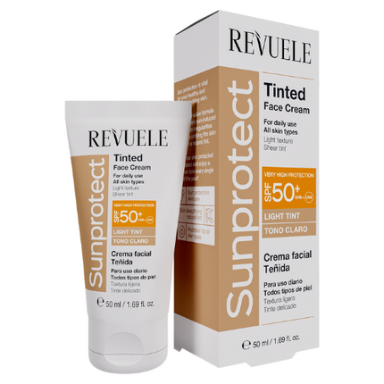 Revuele Sunprotect Tinted Face Cream Light Tint SPF 50+