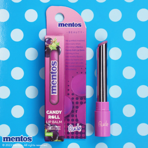 Rude Cosmetics x Mentos Candy Roll Lip Balm Grape