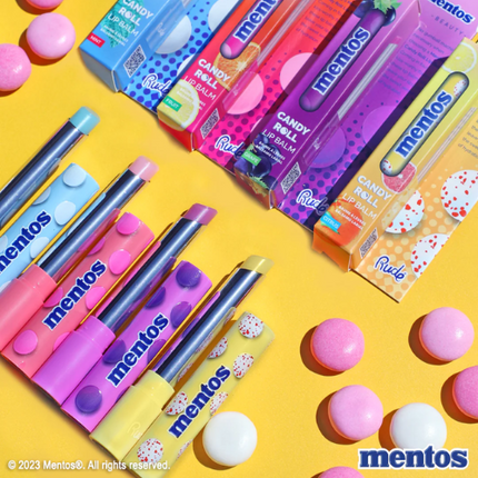 Rude Cosmetics x Mentos Candy Roll Lip Balm Grape