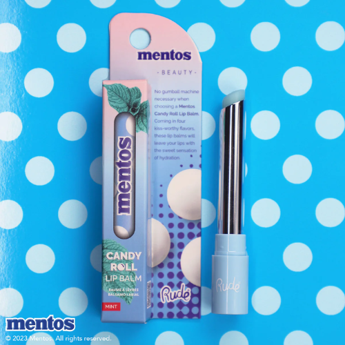 Rude Cosmetics x Mentos Candy Roll Lip Balm Mint