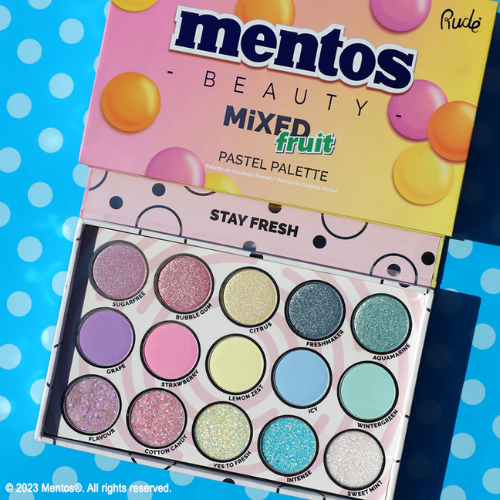 Rude Cosmetics x Mentos Mixed Fruit Pastel Palette