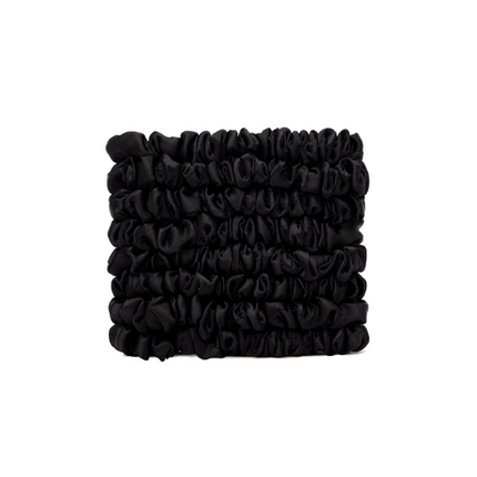 Veganboost Small Satin Scrunchies Black