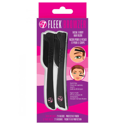 W7 Cosmetics Fleek Browzer Facial & Body Hair Razor